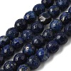 Natural Dyed Lapis Lazuli Beads Strands G-G059-6mm-2