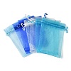40Pcs 4 Colors Organza Bags Jewellery Storage Pouches Wedding Favour Party Mesh Drawstring Gift OP-FS0001-03B-3