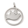 Non-Tarnish 304 Stainless Steel Pendants STAS-C086-05I-P-1