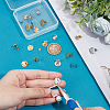 24Pcs 6 Style Flat Round 304 Stainless Steel Stud Earring Findings STAS-UN0027-27-4