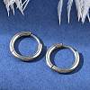 Tarnish Resistant 202 Stainless Steel Huggie Hoop Earrings EJEW-F111A-14mm-P-3