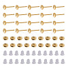 50Pcs Brass Earring Settings KK-TA0008-38C-2