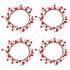 Plastic Artificial Berry Candle Ring AJEW-WH0401-05-1