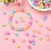 240Pcs 8 Colors Heart Acrylic Beads TACR-YW0001-92-4