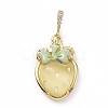 Opaque Resin Pendants KK-G406-51G-02-1