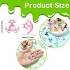 100Pcs 10 Colors Hollow Acrylic Bead Caps DIY-CJ0003-12-2