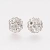 Polymer Clay Rhinestone Beads RB-K050-8mm-C13-2
