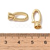 Brass Fold Over Clasps KK-H483-10G-3