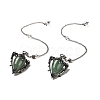 Mixed Gemstone Triangle Dowsing Pendulum Pendants G-G022-01AS-2