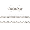 Anti-Tarnish Rhodium Plated 925 Sterling Silver Round Cable Chains STER-F052-10P-2