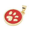 Brass Enamel Pendants KK-G522-45G-02-3