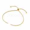 Adjustable 304 Stainless Steel Box Chain Slider Bracelet/Bolo Bracelets Making AJEW-JB00781-02-1