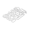 Carbon Steel Cutting Dies Stencils LS-DIY-XCP0002-32-3