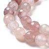 Natural Violet Strawberry Quartz Beads Strands G-E571-02A-3