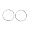 Non-Tarnish Ring 304 Stainless Steel Hoop Earrings for Women Men EJEW-B049-01G-P-1