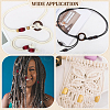 60Pcs 3 Colors Wood Beads WOOD-ME0001-10-4