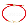 1Pc Adjustable Nylon Cord Slider Bracelets for Women BJEW-LP0001-32R-02-1