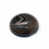 Dyed Natural Striped Agate/Banded Agate Cabochons X-G-R348-16mm-02-2