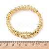 Brass Micro Pave Cubic Zirconia Round Beaded Multi-Strand Bracelets for Women BJEW-B148-02A-G-5