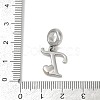 Brass European Dangle Charms KK-Z097-01T-GP-3