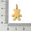 304 Stainless Steel Enamel Pendants STAS-A145-01L-G-3