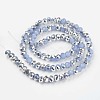Electroplate Glass Beads Strands EGLA-A034-J6mm-M07-2
