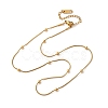 304 Stainless Steel Satellite Chains Necklaces for Women NJEW-M107-05B-G-2