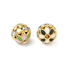 Brass Enamel Beads KK-CBA18B7-01G-2