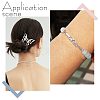 10Pcs Rack Plating Brass Clear Cubic Zirconia Watch Band Clasps KK-SC0003-11P-6