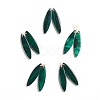 Natural Malachite Pendants X-G-G827-01C-1