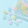 50Pcs Electroplate Transparent Glass Bead EGLA-FS0001-34-4