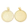 Brass with Cubic Zirconia Pendants LS-KK-K332-16A-G-2