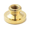 Golden Tone Wax Seal Brass Stamp Heads STAM-P002-01G-09-2