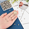 200Pcs Iron Folding Crimp Ends IFIN-GA0001-50A-3