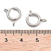 Non-Tarnish 304 Stainless Steel Spring Ring Clasps STAS-E104-09E-P-3