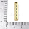 Rack Plating Brass Pave Cubic Zirconia Rectangle Multi-Strand Links KK-K341-42G-4