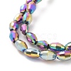 Electroplate Glass Beads Strands EGLA-J013-4X6mm-F15-3