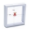 Square Transparent PE Thin Film Suspension Jewelry Display Box CON-D009-01A-05-4