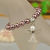 Lovely Wedding Dress Angel Bracelets for Kids BJEW-JB00727-22-2