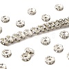 Brass Grade B Rhinestone Spacer Beads X-RSB038-B01-1