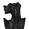 Natural Amethyst Earrings Dangle Earrings EJEW-TA00653-02-3