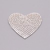 Heart Glitter Hotfix Rhinestone DIY-WH0196-86-1