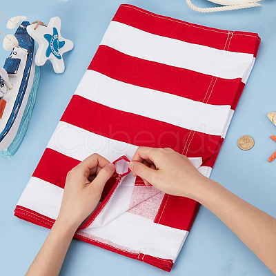 2Pcs Stripe Chair Cloth Canvas AJEW-GF0012-02A-1