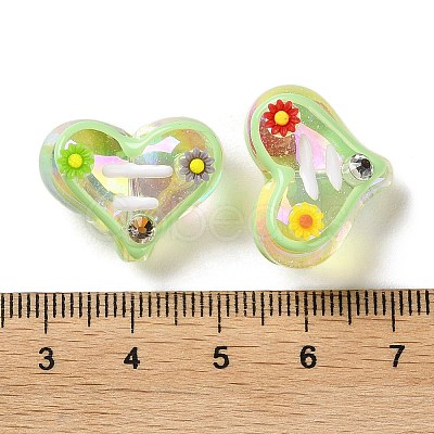 Valentine's Day Transparent Acrylic Beads ACRC-H001-02G-1