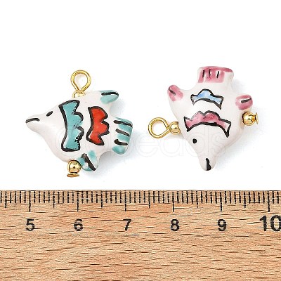 Handmade Porcelain Pendants PALLOY-JF06067-02-1