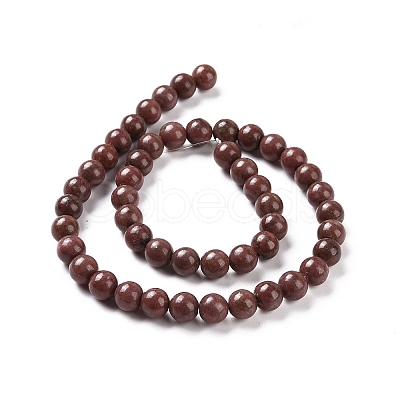 Natural Rhodonite Round Bead Strands G-J302-10-4mm-1