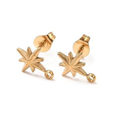 304 Stainless Steel Stud Earrings STAS-K291-13A-G-1