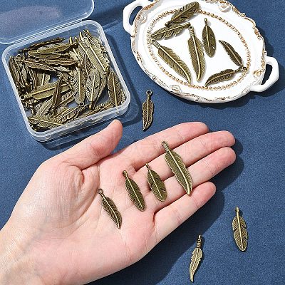 60Pcs Tibetan Style Alloy Pendants TIBEP-FS0001-19-1