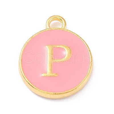 Golden Plated Alloy Enamel Charms ENAM-Q437-14P-1