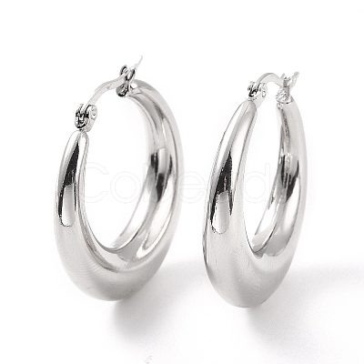 Non-Tarnish 304 Stainless Steel Chunky Hoop Earrings for Women EJEW-F280-06D-P-1